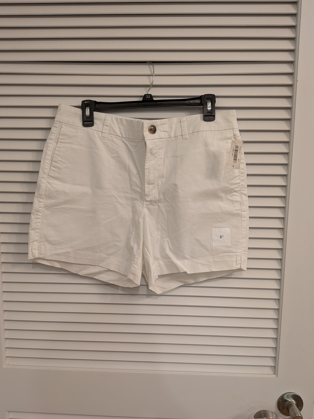 Everyday Short Size 10 White Women's 5" Casual Cotton Shorts New With Tag